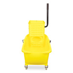 Impact Side-Press Wringer and Plastic Bucket Combo, 12 to 32 oz, Yellow