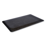 Crown Cushion-Step Marbleized Rubber Mat, 36 x 72, Black