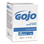 AbilityOne 8520013783090, SKILCRAFT GOJO Lotion Hand Soap Refill, Waterfall Scent, 800 mL, 12/Carton