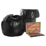 AbilityOne 8105013862290, SKILCRAFT Recycled Content Trash Can Liners, 30 gal, 1.3 mil, 30" x 39", Black/Brown, 100/Carton View Product Image