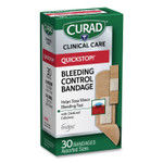 Curad QuickStop Flex Fabric Bandages, Assorted, 30/Box