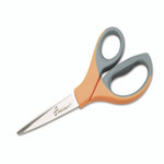 AbilityOne 5110012414373 SKILCRAFT Scissors, 8.25" Long, 3.63" Cut Length, Straight Orange/Gray Handle