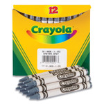 Crayola Bulkl Crayons, Gray, 12/Box (CYO520836052) View Product Image