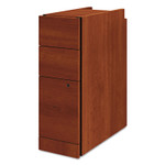 HON Narrow Pedestal, Left or Right, 3-Drawers: Box/Box/File, Legal/Letter, Cognac, 9.5" x 22.75" x 28" (HON105093CO) View Product Image