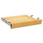 HON Laminate Angled Center Drawer, 22w x 15.38d x 2.5h, Harvest (HON1522C) View Product Image