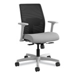 HON Ignition 2.0 4-Way Stretch Low-Back Mesh Task Chair, Supports Up to 300 lb, Frost Seat, Charcoal Back, Titanium Base HONI2L1IMLC22IK View Product Image