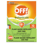 OFF! Botanicals Insect Repellant, Box, 10 Wipes/Pack, 8 Packs/Carton View Product Image