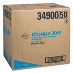 WypAll General Clean X60 Cloths, Flat Sheet, 12.5 x 16.8, White, 150/Box, 6 Boxes/Carton
