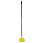 Rubbermaid Commercial Invader Fiberglass Side-Gate Wet-Mop Handle, 60", Red/Yellow (RCPH146RED) View Product Image