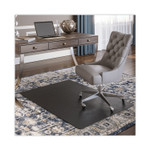deflecto SuperMat Frequent Use Chair Mat for Medium Pile Carpet, 45 x 53, Rectangular, Black