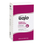 GOJO E2 Sanitizing Lotion Soap with PCMX, Fragrance-Free, 2,000 mL Refill Bag-in-Box, 4/Carton View Product Image