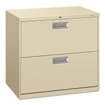 HON Brigade 600 Series Lateral File, 2 Legal/Letter-Size File Drawers, Putty, 30" x 18" x 28" (HON672LL) View Product Image