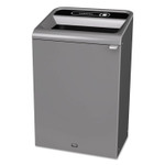 Rubbermaid Commercial Configure Indoor Recycling Waste Receptacle, 33 gal, Metal, Gray View Product Image