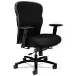 HON Wave Mesh Big and Tall Chair, Supports Up to 450 lb, 19.25" to 22.25" Seat Height, Black