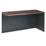 HON 38000 Series Return Shell, Right, 60w x 24d x 29.5h, Mahogany/Charcoal