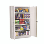 Tennsco Assembled Jumbo Steel Storage Cabinet, 48w x 24d x 78h, Light Gray