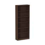 Alera Valencia Series Bookcase, Six-Shelf, 31.75w x 14d x 80.25h, Espresso (ALEVA638232ES) View Product Image