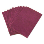 AbilityOne 7920000452940, SKILCRAFT, Light Cleaning Scouring Pad, 6 x 9, Nylon, Maroon, 20/Carton (NSN0452940) View Product Image