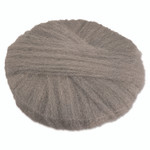 GMT Radial Steel Wool Pads, Grade 2 (Coarse): Stripping/Scrubbing, 17" Diameter, Gray, 12/Carton