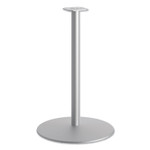HON Between Round Disc Base for 42" Table Tops, 40.79" High, Textured Silver