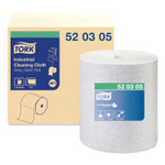 Tork Industrial Cleaning Cloths, 1-Ply, 12.6 x 13.3, Gray, 1,050 Wipes/Roll (TRK520305) View Product Image