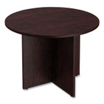 Alera Valencia Round Conference Table with Legs, 42" Diameter x 29.5h, Mahogany (ALEVA7142MY) View Product Image