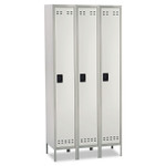 Single-Tier, Three-Column Locker, 36w X 18d X 78h, Two-Tone Gray (SAF5525GR) Product Image 