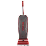 Oreck Commercial U2000R-1 Upright Vacuum, 12" Cleaning Path, Red/Gray