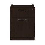 Alera Valencia Series Hanging Pedestal File, Left/Right, 2-Drawers: Box/File, Legal/Letter, Espresso, 15.63" x 20.5" x 19.25"