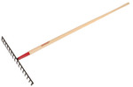 The Ames Companies  Inc. Level Rake  17 In Forged Steel Blade 16 Tine  66 In White Ash Handle (760-63111) View Product Image