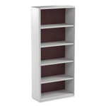 Safco ValueMate Economy Bookcase, Five-Shelf, 31.75w x 13.5d x 67h, Gray