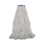 Boardwalk Mop Head, Lie-Flat Head, Rayon Fiber, 24oz, White, 12/Carton (BWK824R) View Product Image