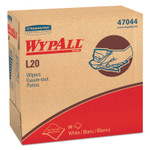 WypAll L20 Towels, POP-UP Box, 4-Ply, 9.1 x 16.8, Unscented, White, 88/Box, 10 Boxes/Carton (KCC47044) View Product Image