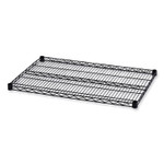 Alera Industrial Wire Shelving Extra Wire Shelves, 36w x 24d, Black, 2 Shelves/Carton