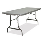 Iceberg IndestrucTable Commercial Folding Table, Rectangular, 72" x 30" x 29", Charcoal Top, Charcoal Base/Legs (ICE65527) View Product Image