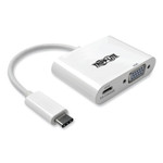 Tripp Lite by Eaton USB 3.1 Gen 1 USB-C to VGA Adapter, 3", White View Product Image