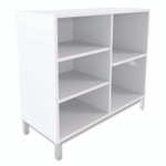 Union & Scale Essentials Laminate Bookcase, Five-Shelf, 36w x 15d x 31.6h, White