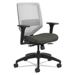 HON Solve Series ReActiv Back Task Chair, Supports Up to 300 lb, 18" to 23" Seat Height, Ink Seat, Titanium Back, Black Base (HONSVR1AILC10TK) View Product Image