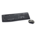 Verbatim Silent Wireless Mouse and Keyboard, 2.4 GHz Frequency/32.8 ft Wireless Range, Black (VER99779) View Product Image