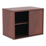 Alera Open Office Desk Series Low Storage Cabinet Credenza, Woodgrain Laminate, 29.5w x 19.13d x 22.78h, Medium Cherry