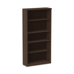 Alera Valencia Series Bookcase, Five-Shelf, 31.75w x 14d x 64.75h, Espresso