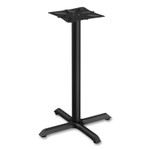 Alera Hospitality Series Single-Column Bases, 27.5" Diameter x 40.38"h, 300 lb Cap, Steel, Black