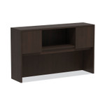 Alera Valencia Series Hutch with Doors, 4 Compartments, 58.88w x 15d x 35.38h, Espresso View Product Image