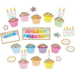 Ashley Birthday Cupcake Bulletin Board Set (ASH96003) View Product Image