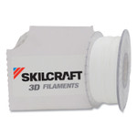 AbilityOne 7045016858921 SKILCRAFT 3D Printer Polylactic Acid Filament, 1.75 mm, White (NSN6858921) View Product Image