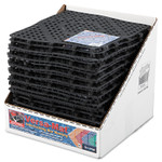 San Jamar Versa-Mat Bar-Shelf Liner, Plastic, 12w x 12d x 0.25h, Black, 24/Carton (SJMVM5280BK) View Product Image