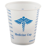 Paper Medical And Dental Graduated Cups, 3 Oz, White/blue, 100/bag, 50 Bags/carton (SCCR3) Product Image 