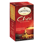 TWININGS Tea Bags, Chai, 1.76 oz, 25/Box