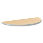 HON Build Half Round Shape Table Top, 60w x 30d, Natural Maple
