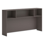 HON Mod Desk Hutch, 3 Compartments, 72w x 14d x 39.75h, Slate Teak (HONLDH72LS1) View Product Image